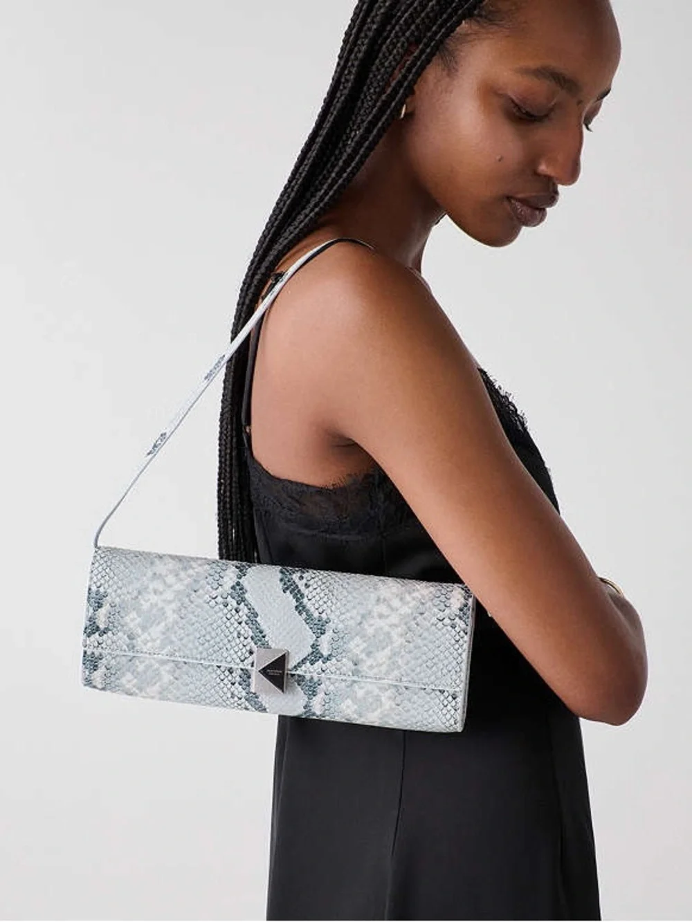NWT KATE Spade New York Deco Snake Embossed Soft Mini Shoulder Bag